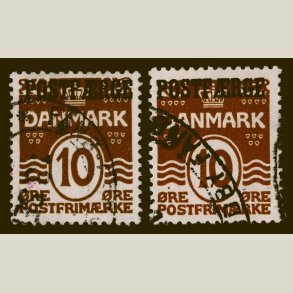 Postf�rgem�rke nr. 12 + 12a