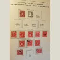 Canada samling til 1965 og USA til 1964. Mange mrker.