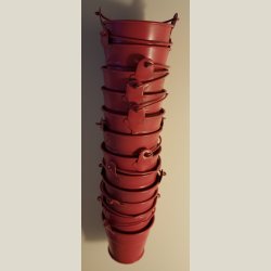 Lille fin spand til f. eks. bordkort eller udplantning. 5 cm. h�je.