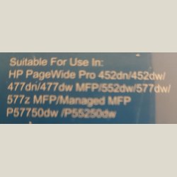 Magenta toner til HP pagewide printer, ny.