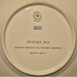 Peters Jul platte nr. 4. Royal Copenhagen.