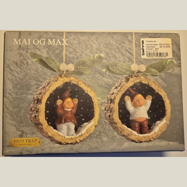 Nisserne Mai og Max fra Trip Trap.  Ubrugt i original kasse.