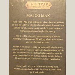 Nisserne Mai og Max fra Trip Trap.  Ubrugt i original kasse.