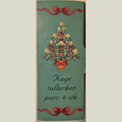 6 jule-kagetallerkner. Ubrugt i original kasse.