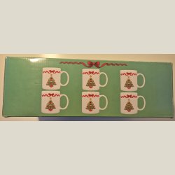 6 fine julekrus. Ubrugt i original kasse.