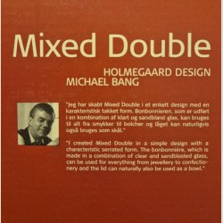 Mixed Double Bonbonniere fra Holmegaard, design M. Bang, Ubrugt i original kasse.