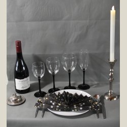 Domino champagnefljter, 25stk.