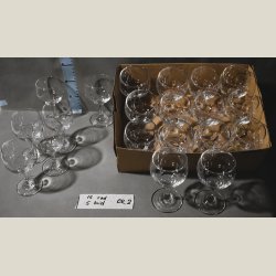 Franske rdvindglas. 15stk. indeholder 180ml.