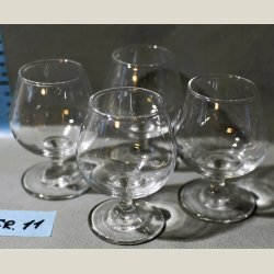 Cognacglas. 4stk.