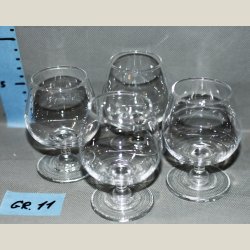 Cognacglas. 4stk.