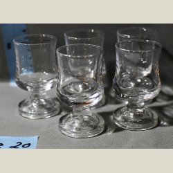 Portvinsglas, ligner skibsglas. 5stk.