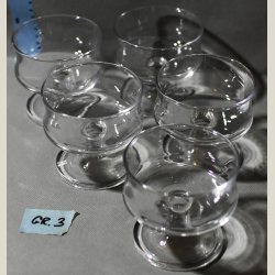 Champagne/dessert skle 5stk. fra Hamlet