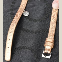 Halsbnd i broncefarvet lder, nyt