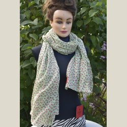 Trklde i bomuld med stjerner. Ml 100 x 180cm.