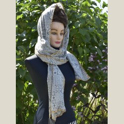 Trklde i bomuld med kantsting, Ml 50 x 200cm.