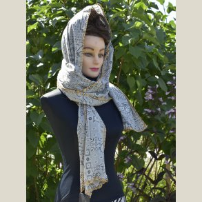 T�rkl�de i bomuld med kantsting, M�l 50 x 200cm.