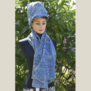 T�rkl�de af bomuld med kantsting. M�l 50 x 200cm.