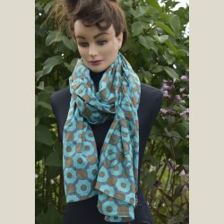 Stort trklde af bomuld. Ml 110x 180cm.