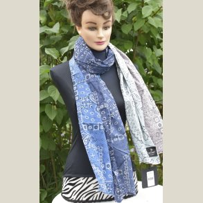 T�rkl�de der kan vendes, samme m�nster 2 farver, bomuld, M�l 50 x 190cm.