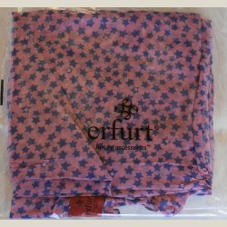 Trklde med stjerner i bomuld, ml 100 x 180cm.