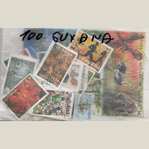 Pakke Guyana med 100 forskellige