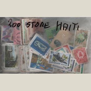 Pakke Haiti med 200 forskellige store m�rker