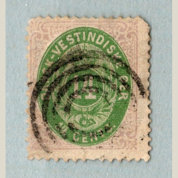 Afa-nr. 9. Tyndhed i venstre side. Katalogvrdi 13000kr.