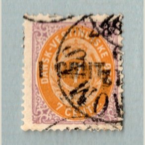 Afa-nr. 14y. Skadet vre rand.