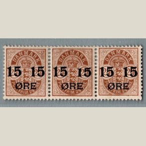 Afa-nr. 41 3-stribe. 1. m�rke 41w **. 2. m�rke 41x *. 3. m�rke 41 *.