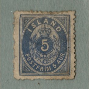 Island nr, 6B (*) noget uregelm�ssig takning. Prik i 5-tal.