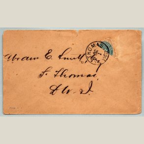 Afa-nr. 7Bx brev med rift �verst.