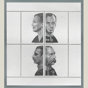 Afa-nr. 1298 **. Sorttryk af miniark.