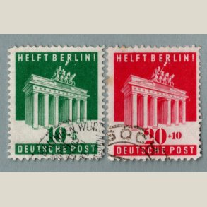 Engelsk og amerikansk zone 1948-49 nr. 101-102