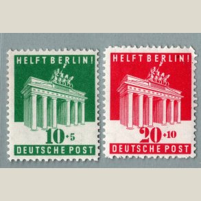 Engelsk og amerikansk zone 1948-49 nr. 101-102 **