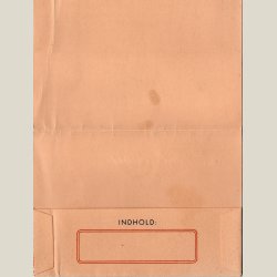 Receptomslag fra det kongelige hof-apotek. Gammel interessant ting.