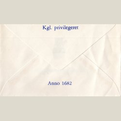 Receptkuvert fra Kalundborg svane apotek, meget enkel og fin.