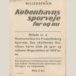 Kbenhavns sporveje fr og nu fra 1961. Kort nr. 6