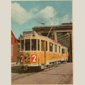 K�benhavns sporveje f�r og nu fra 1961. Kort nr. 17