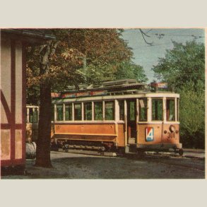 K�benhavns sporveje f�r og nu fra 1961. Kort nr. 16