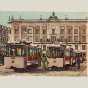 K�benhavns sporveje f�r og nu fra 1961. Kort nr. 11