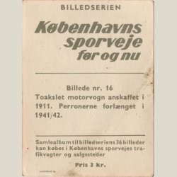Kbenhavns sporveje fr og nu fra 1961. Kort nr. 16