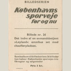 Kbenhavns sporveje fr og nu fra 1961. Kort nr. 26