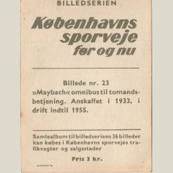 Kbenhavns sporveje fr og nu fra 1961. Kort nr. 23