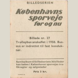 Kbenhavns sporveje fr og nu fra 1961. Kort nr. 27