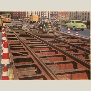 K�benhavns sporveje f�r og nu fra 1961. Kort nr. 33