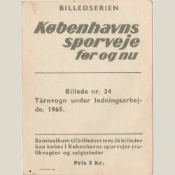 Kbenhavns sporveje fr og nu fra 1961. Kort nr. 34