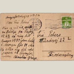 Vesterbro passage ca. 1940. Tegnet og farvelagt.