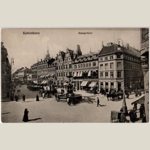 Amagertorv. Ubrugt kort.