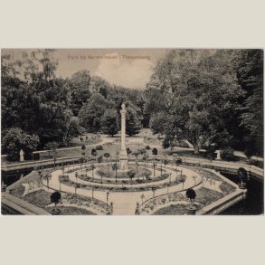 Fredensborg, marmorhaven. Ubrugt bagside.