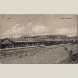 Sor, jernbanestationen 1918.